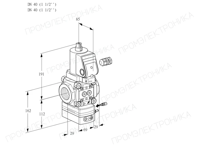 Kromschroder VAG 240R/NWSRAE — регулятор соотношения газ/воздух — 88015171
