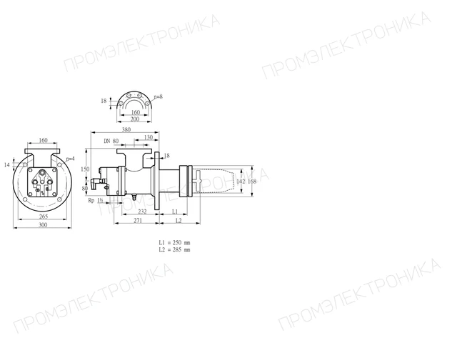 Kromschroder BIC 140HB-250/285-(26)E — промышленная газовая горелка — 84199102