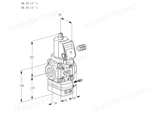 Kromschroder VAG 350R/NWSRAE — регулятор соотношения газ/воздух — 88021329
