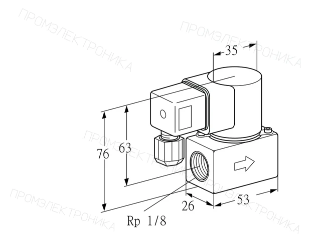 Kromschroder VG 6R05Q6 — электромагнитный газовый клапан — 85230040
