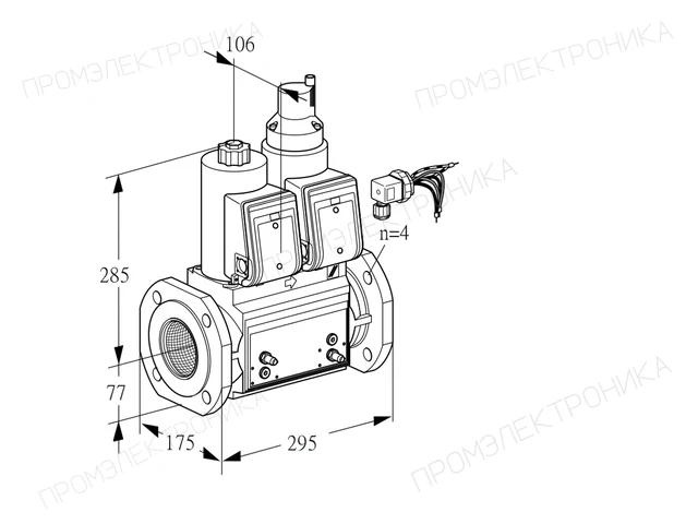 Kromschroder VCS 665F05NLWRB/MPPM/PPPP — двойной электромагнитный газовый клапан — 88207242