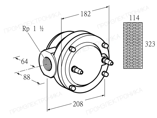 Kromschroder GFK 40R10-6 — газовый фильтр — 81939190