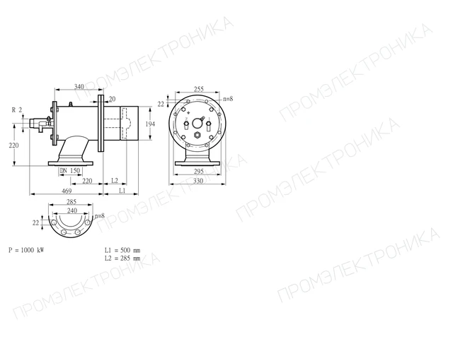 Kromschroder ZIO 200RB-500/285-(20)DB — промышленная газовая горелка — 84199202