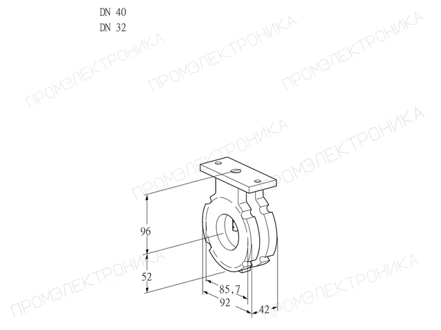 Kromschroder BVG 40/32W05 — дисковая поворотная заслонка — 88300146