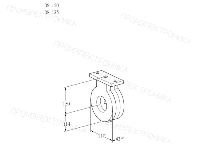 Kromschroder BVA 150/125Z05 — дисковая поворотная заслонка — 88300112