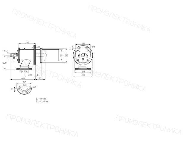 Kromschroder ZIC 200RM-0/235-(22)D — промышленная газовая горелка — 84277511