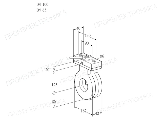 Kromschroder BVA 100/65Z05H — дисковая поворотная заслонка — 88300842