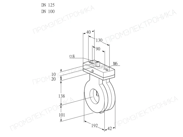 Kromschroder BVA 125/100Z05V — дисковая поворотная заслонка — 88302107