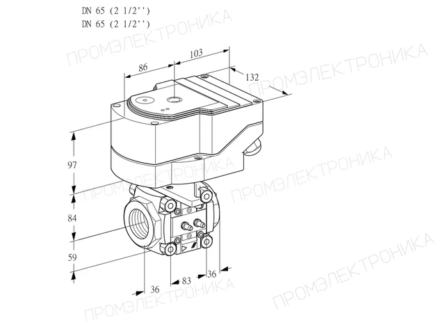 Kromschroder IFC 365/65R05-40MMPP/20-30W3TR10 — линейный регулятор расхода — 88303204