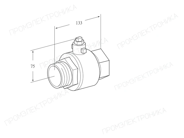 Kromschroder GEH 50R50 — регулировочный кран — 03352511