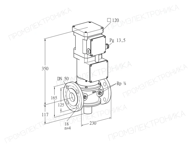 Kromschroder VK 50F10T5A93D — электромагнитный газовый клапан — 85311040