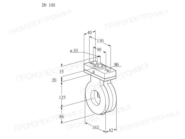 Kromschroder BVA 100Z05F — дисковая поворотная заслонка — 88301533