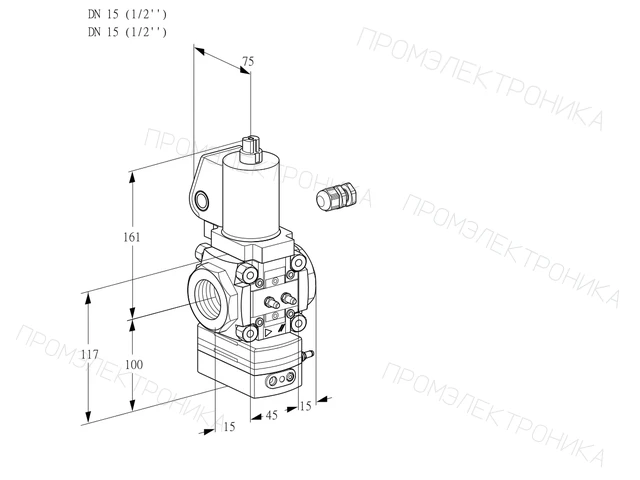 Kromschroder VAV 115R/NWGLBK — регулятор соотношения газ/воздух — 88015867