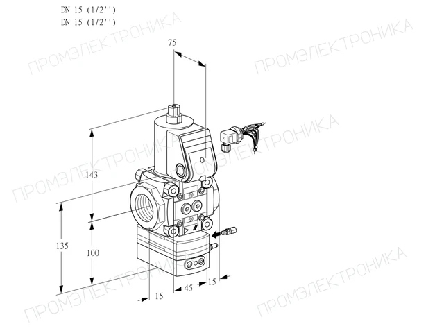 Kromschroder VAH 115R/NQBE — регулятор расхода газа — 88027647