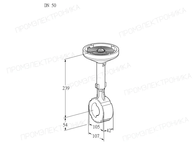 Kromschroder BVHM 50W01A — дисковая поворотная заслонка — 88300177