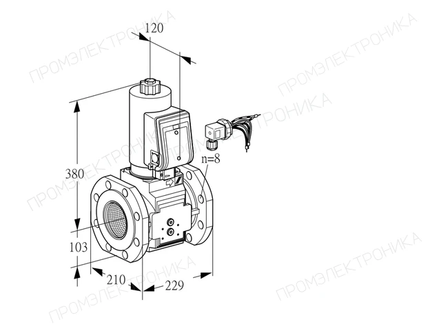 Kromschroder VAS 8100F05NWGRB/PP/MM — электромагнитный газовый клапан — 88207448