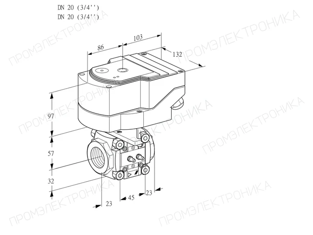 Kromschroder IFC 120/20R05-08MMMM/20-30W3E — линейный регулятор расхода — 88302928