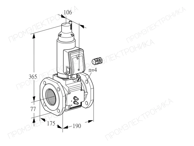 Kromschroder VAS 665F05LWGR3B/MM/PP — электромагнитный газовый клапан — 88207023
