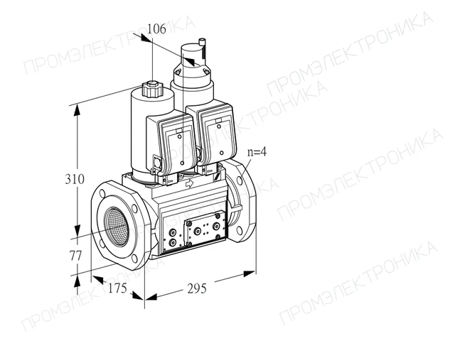 Kromschroder VCS 6T65A05NLQSRE/PPPP/PPPP — двойной электромагнитный газовый клапан — 88203577