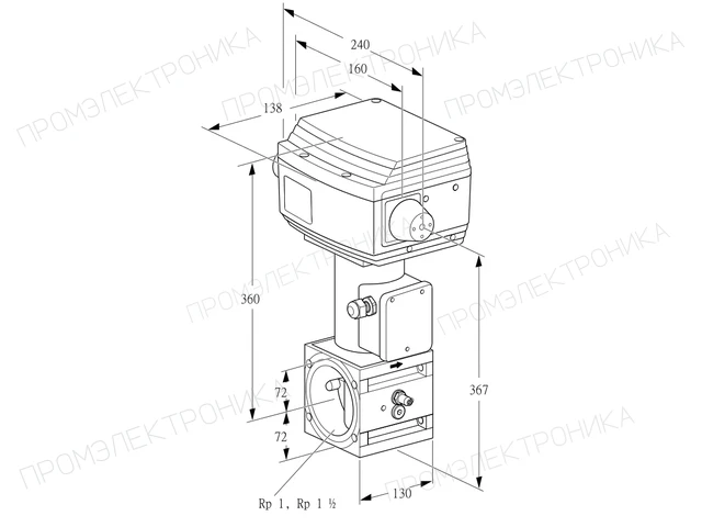 Kromschroder RVS 3/GML05W60E-6 — регулирующий клапан — 86060160