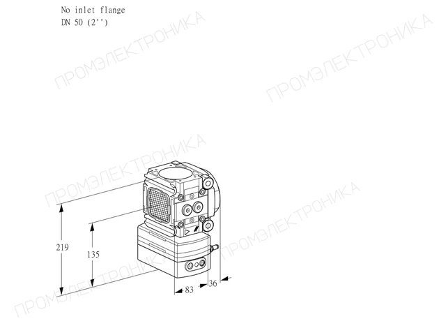 Kromschroder VRH 3T-/50N05AA/PP/PP — регулятор расхода газа — 88026586