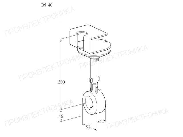 Kromschroder BVHR 40Z01A — дисковая поворотная заслонка — 88302697