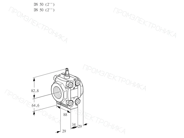 Kromschroder VMV 250N05M — регулятор расхода газа — 88031361