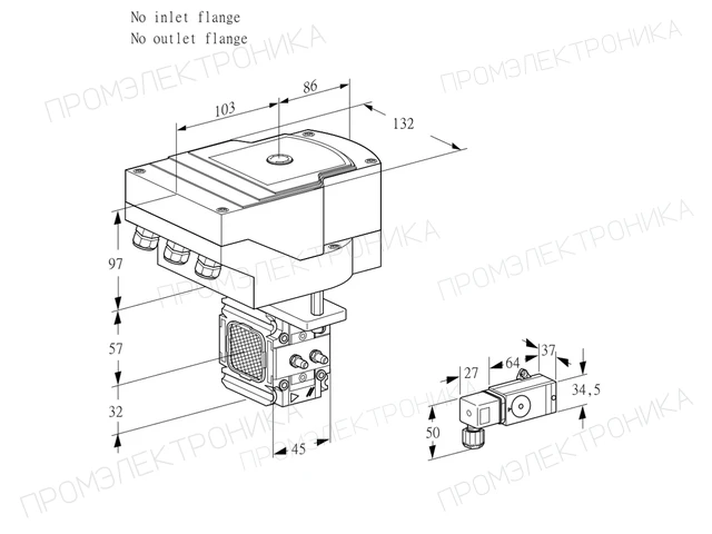 Kromschroder IFC 1-/-05-08MM2-/20-60W3E-I — линейный регулятор расхода — 88303327