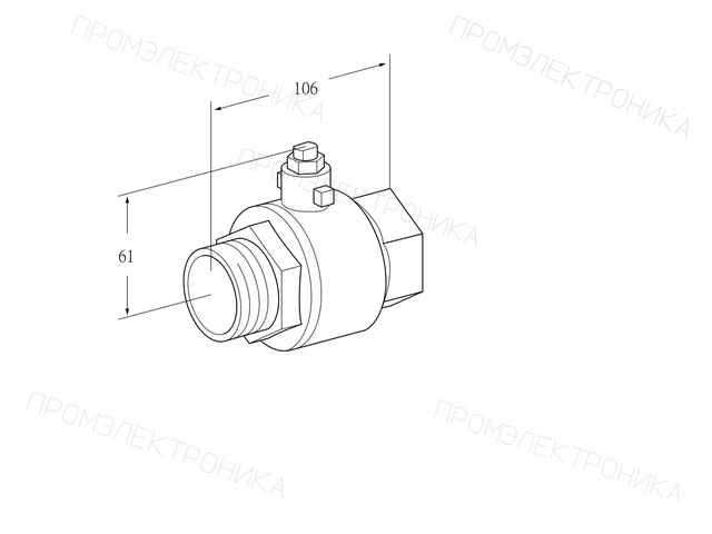 Kromschroder GEH 32R50 — регулировочный кран — 03352509