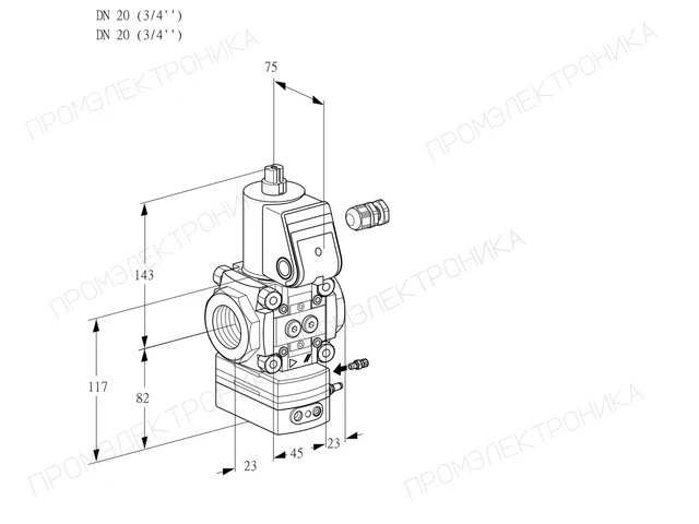 Kromschroder VAG 120R/NPAK — регулятор соотношения газ/воздух — 88025742