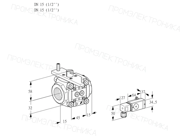 Kromschroder VFC 115/15R05-08-2PP — линейный регулятор расхода — 88302954