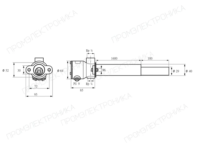 Kromschroder ZKIH 1600/100R — запальная горелка — 84214160