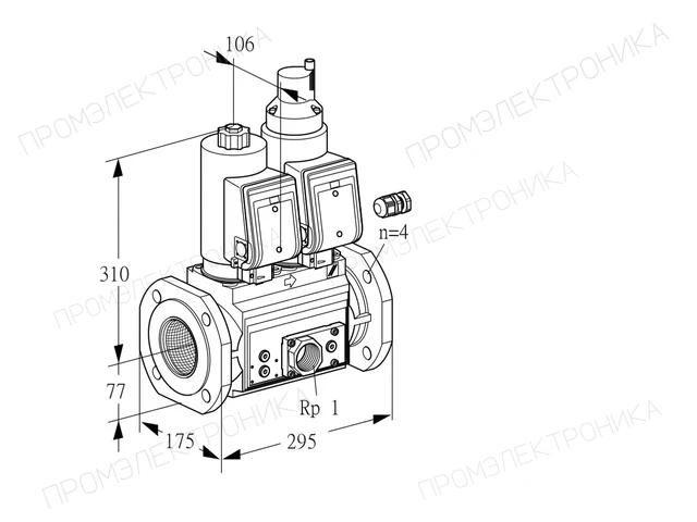 Kromschroder VCS 665F05NLQSR3E/PPEP/PPPP — двойной электромагнитный газовый клапан — 88205298