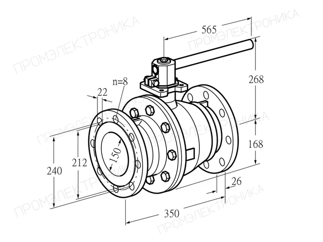 Kromschroder AKT 150F160G1 — ручной газовый кран — 03152318