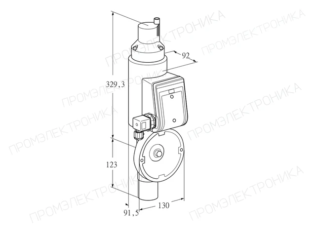 Kromschroder MB 7LK6 — дисковая поворотная заслонка — 74923051