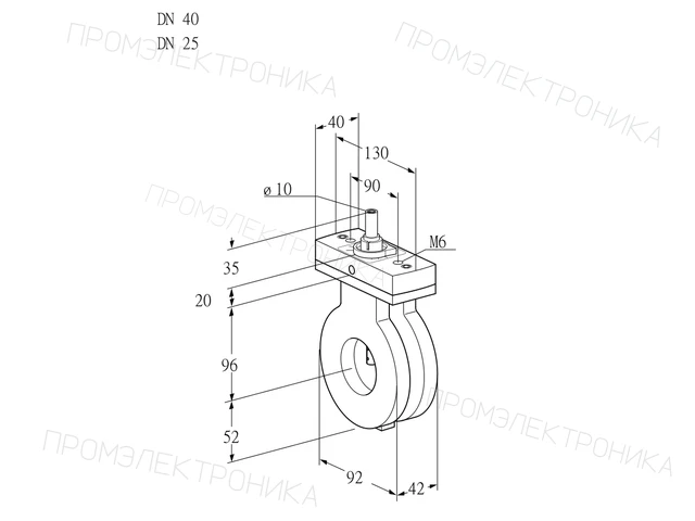 Kromschroder BVA 40/25Z05F — дисковая поворотная заслонка — 88303787
