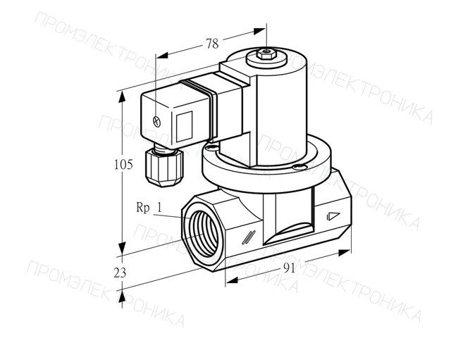 Kromschroder VGP 25R01Q6 — электромагнитный газовый клапан — 85296201