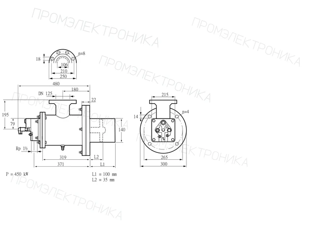 Kromschroder BIOW 140HB-100/35-(26)F — промышленная газовая горелка — 84199251