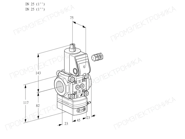 Kromschroder VAD 125R/NW-100A — регулятор давления газа — 88004652