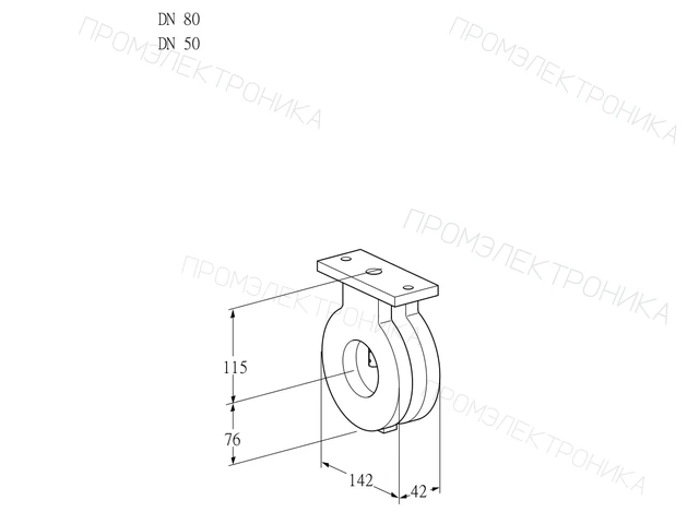 Kromschroder BVA 80/50Z05 — дисковая поворотная заслонка — 88300116