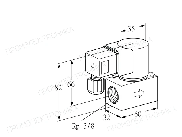 Kromschroder VG 10R01K6 — электромагнитный газовый клапан — 85233030