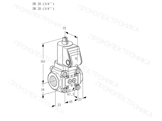 Kromschroder VAN 1T20N/NK — регулятор нулевого давления — 88018579