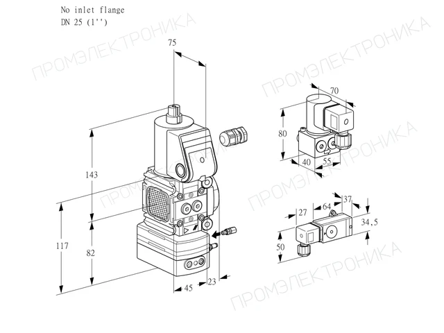 Kromschroder VAG 1-/25R/NWAE — регулятор соотношения газ/воздух — 88001446