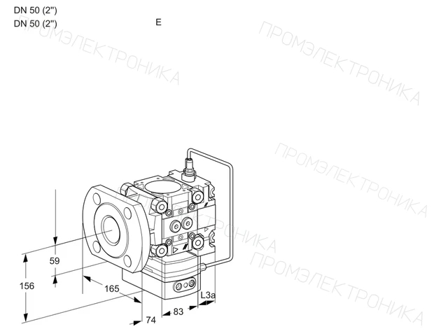 Kromschroder VRH 3E50F/50F05HEVR/PP/PP — регулятор расхода газа — 88107298