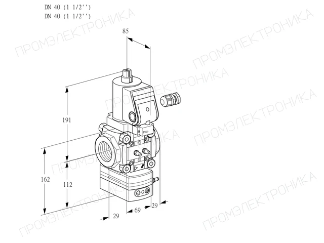Kromschroder VAD 240R/NKSR-100A — регулятор давления газа — 88010856