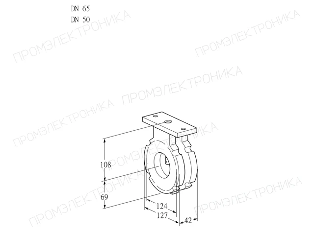 Kromschroder BVG 65/50W05 — дисковая поворотная заслонка — 88300148