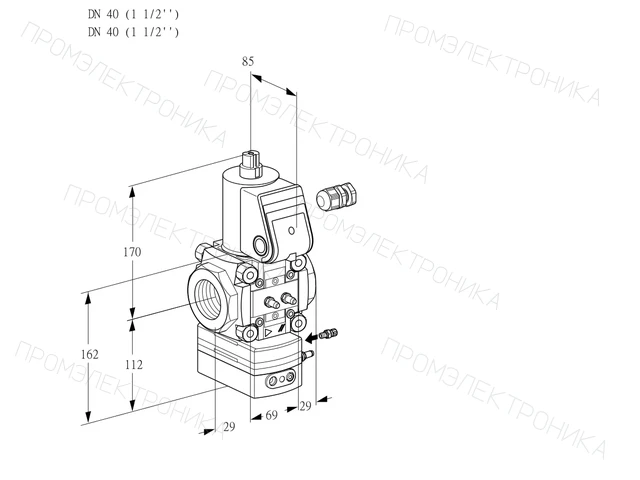 Kromschroder VAG 240R/NWAK — регулятор соотношения газ/воздух — 88029432