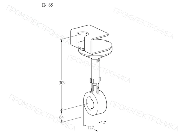 Kromschroder BVHR 65Z01A — дисковая поворотная заслонка — 88302692