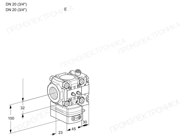 Kromschroder VRH 1E20R/20R05HEVR/MM/PP — регулятор расхода газа — 88102981