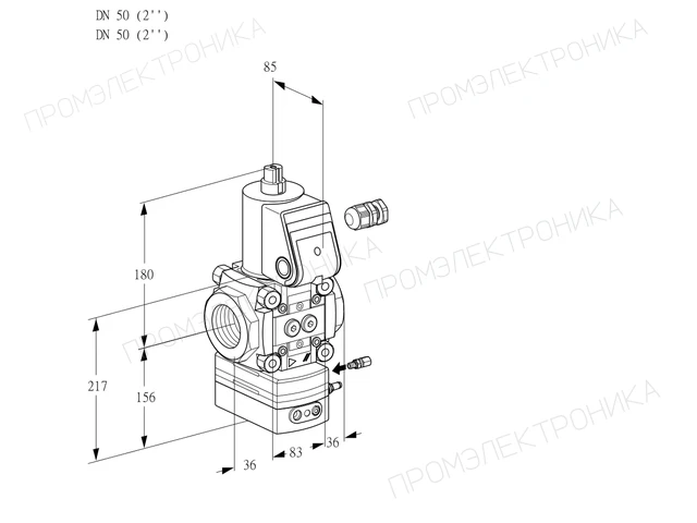 Kromschroder VAH 350R/NWAE — регулятор расхода газа — 88020267